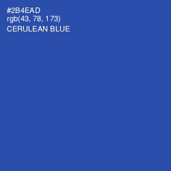 #2B4EAD - Cerulean Blue Color Image